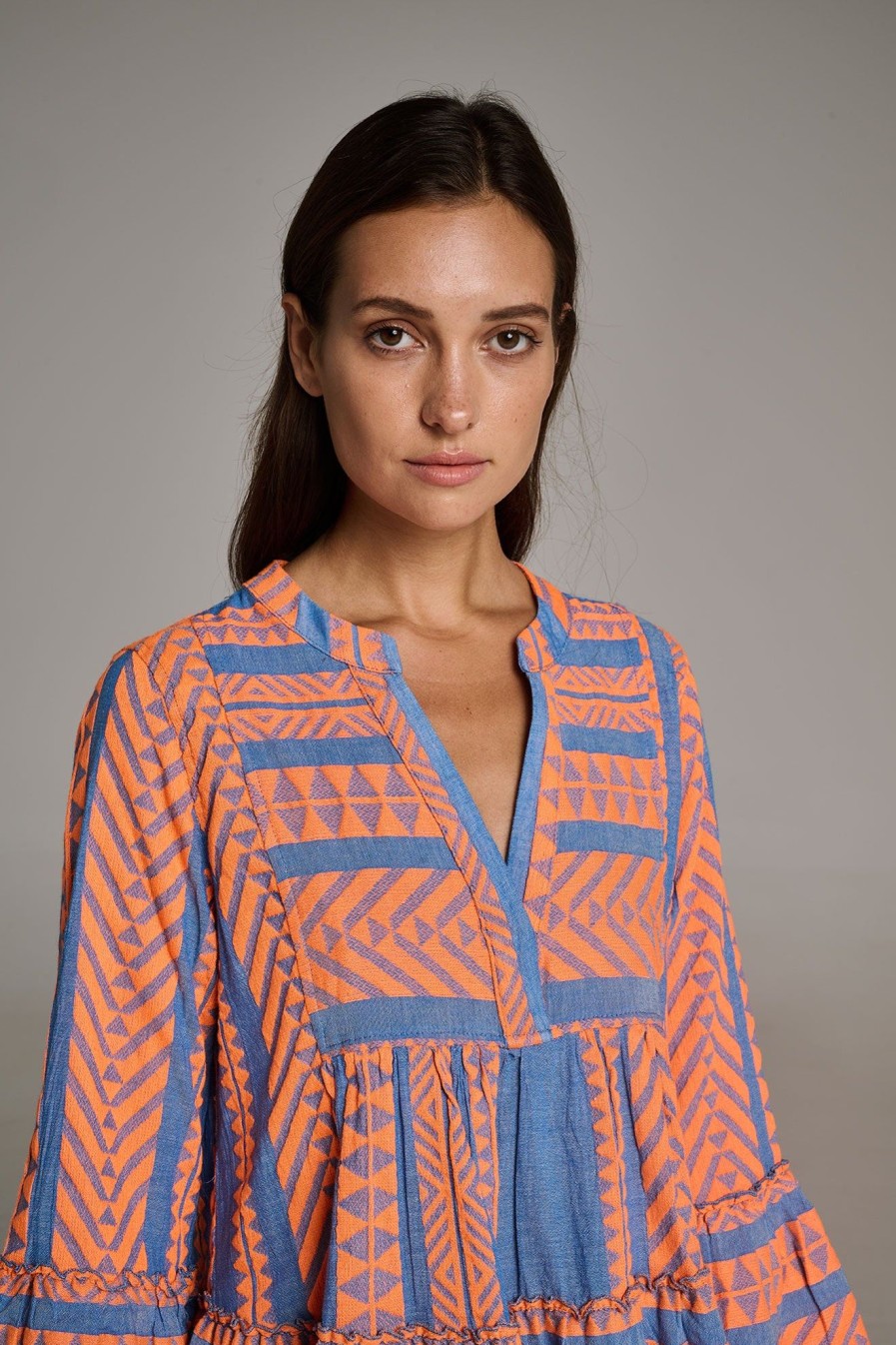 Devotion TWINS Ella-Orange/Blue | Kleider