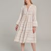 Devotion TWINS Ella Midi-Ecru/Offwhite | Kleider