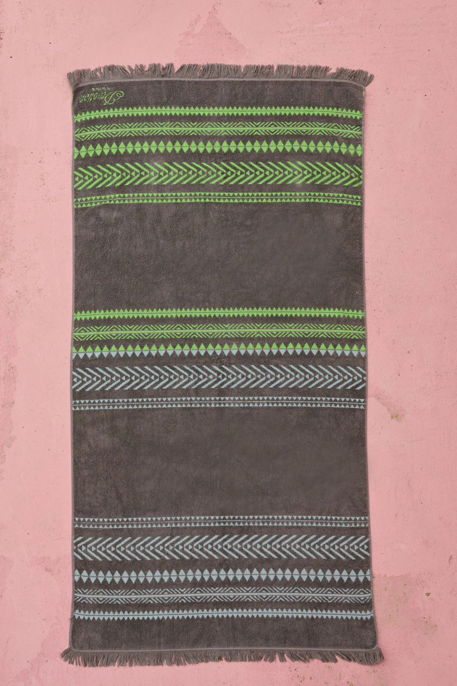 Devotion TWINS Beach Towel-Green-B.B/Grey | Handtucher