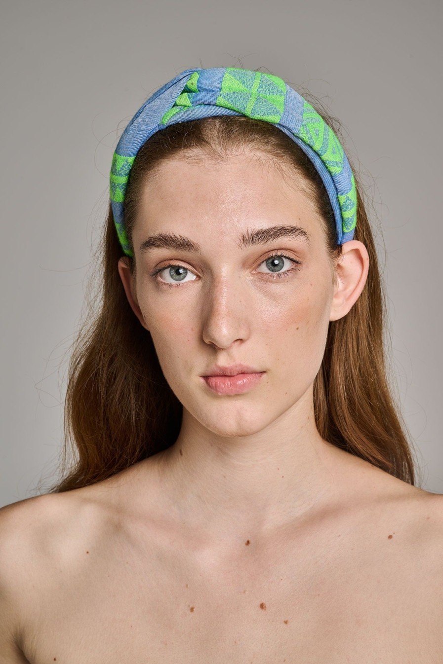 Devotion TWINS Twist Hairband-Green/Blue | Zubehor